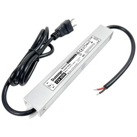 Duazaga LED Driver 12V Power Supply 60W 120V AC to 12V DC Converter Low Voltage Transformer IP67 Waterproof Power Adapter with Plug Constant Voltage Output for Outdoor LED Lights