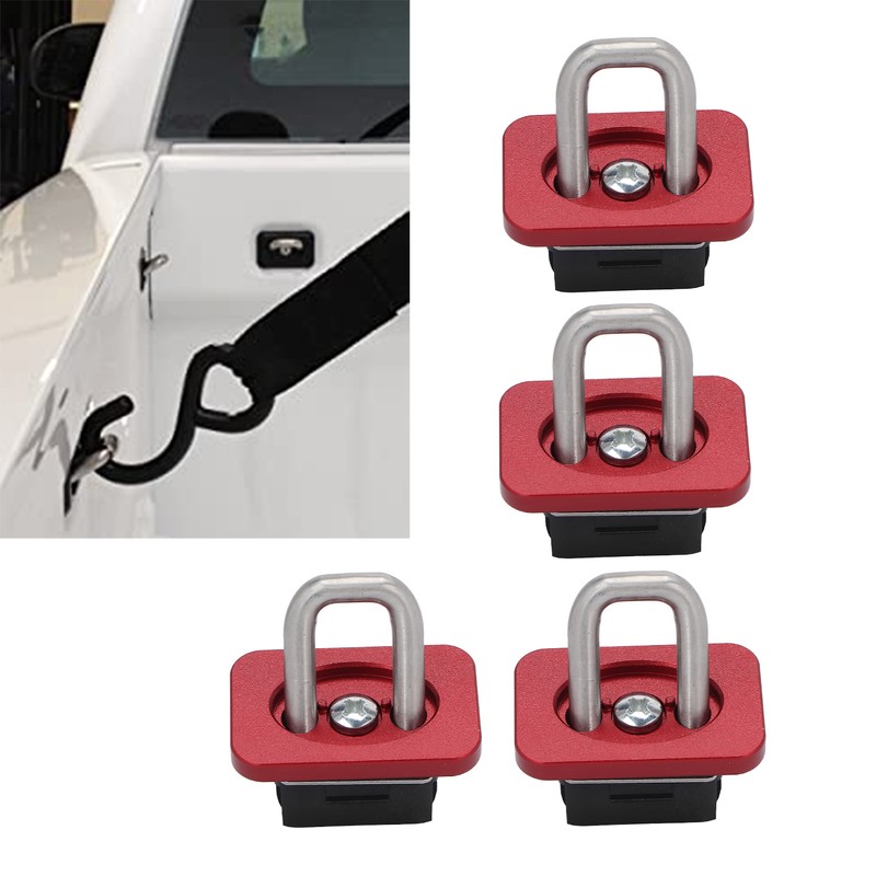 4pcs Truck Bed Tie Down Anchors 1000 LBS Bearing Stainless