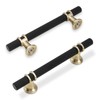 KOMOTIA 10 Pack 3-3/4 Inch Cabinet Pulls knurled Matte Black