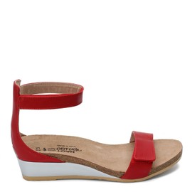 NAOT Footwear Women's Mermaid Wedge Kiss Red Lthr 7-7.5 N US