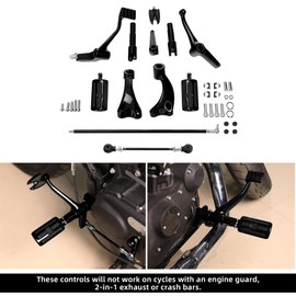 TCMT Forward Control Foot Pegs Levers Linkage Fit For Harley Sportster XL1200 XL 883 Forty-Eight Roadster Nightster Superlow Iron 883 2004-2013