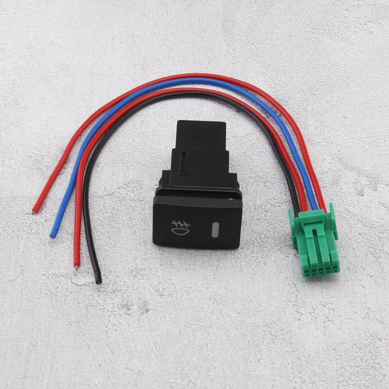 OTOTEC 2PCS Car Front Fog Light Switch Wiring 4-pin LED