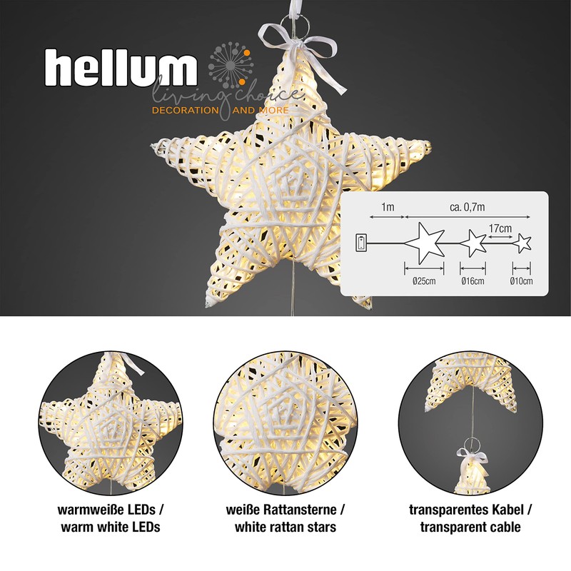 LED window, 20Warm White LEDs Diameter 150/200/250