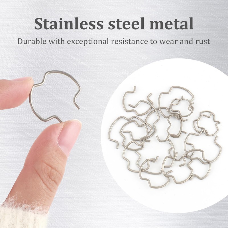 18PCS Transmission Cooler Line Retaining Clamps,800-801 Stainless Steels Transmission Line