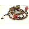 Tibetan Mala Dark Yak Bone Mala 108 Beads for Meditation