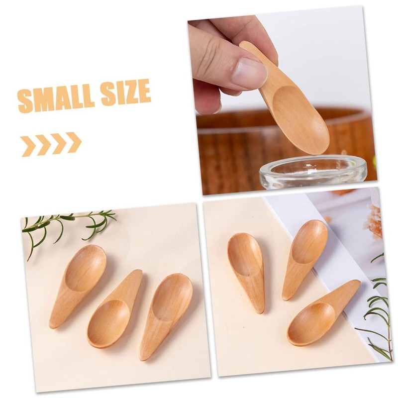 LABRIMP 4pcs Milk Tea Spoons Convenient Salt Scoops Practical Tea