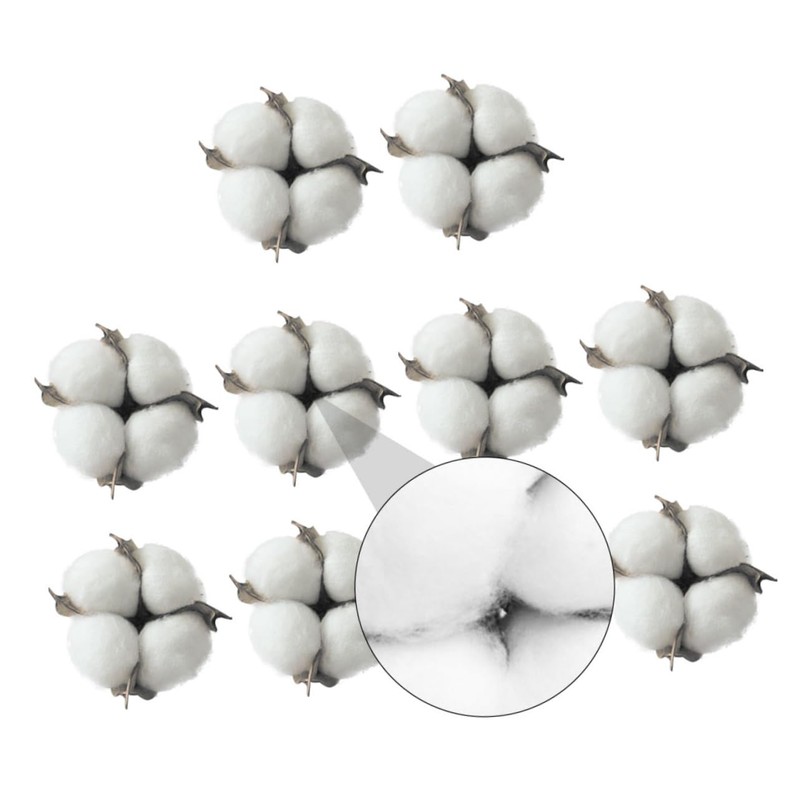 CHILDWEET Christmas Tree Decorations 10pcs DIY Cotton Ball Ornaments Soft