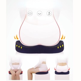 Betued Memory Foam Seat Chair Cushion, Seat Cushion,Memory Foam Seat Cushion,Memory Foam Cushion for Long Sitting Office Workers Multi Use Car Gaming Office Chair Cushion