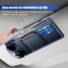 ZIMISI Car Sun Visor Organizer, Multi-Pocket Sun Visor Storage Pouch,