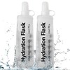 TXSN 250 ml Soft Flask, Hydration Flask Foldable Water Bottle