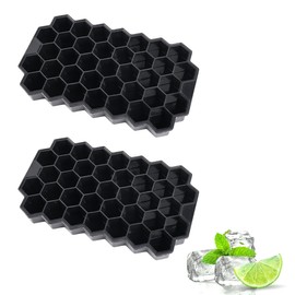 KYLOS 2 Stück 74 Fach Eiswürfelform Silikon, 2Er-Pack Eiswürfelformen & Eiswürfelschalen, Eiswürfelbehälter, Eiswürfeln Kugel, Silikonform Eiswürfel Form, BPA frei Ice Cube Tray