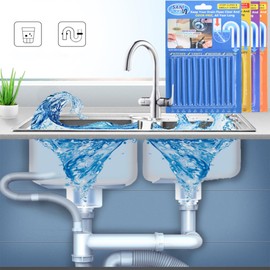 MINGZE 4 Packs (48 Pieces) Keeps Drain Pipes and Pipes Clean and Odor Cleaning Tool Tub Decontamination Hair Clean, Helps Avoid Blockages (Random Color)