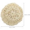 Estropajos de Baño de Sisal Natural 10x10 cm - Esponjas