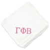 Go Greek Chic Gamma Phi Beta Embroidered Plush Throw Blanket