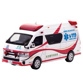 CARNEL 1/43 Toyota High Medic 2023 Nagoya Fire Department, Aichi Prefecture, High Standard Ambulance, MEDIC ONE NAGOYA Finished Product
