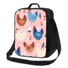 Gelasgo Rooster Insulated Lunch Bag Thermal Reusable Lunch Tote with