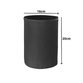 YongXiangPeng Universal Traveling Portable Car Bin Storage,Water Resistant Bin for Car Trash Bag,Collapsible Leak Proof Vehicle Trash Can,Foldable Litter Storage Collection for Car Accessories (Black)