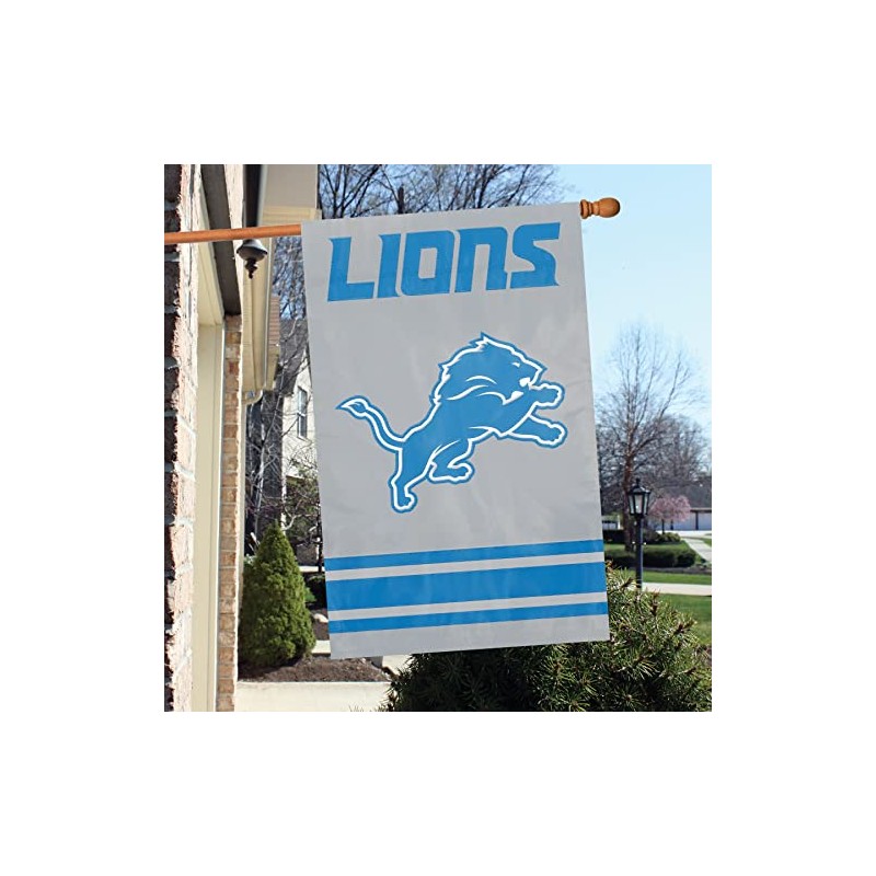 Detroit Lions Applique Banner Flag