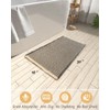 AMOAMI Upgraded Waffle Bath Mat, Super Absorbent Non Slip Bath