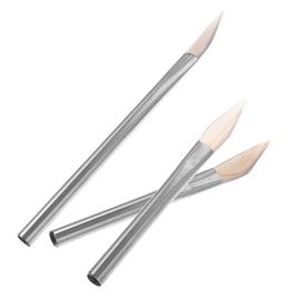 jojofuny 3pcs Natural Agate Burnishing Tool for Jewelry Polishing Stainless Steel Handles Lightweight Design for Gold Silver Accessories for Craftsmanship and DIY Projects