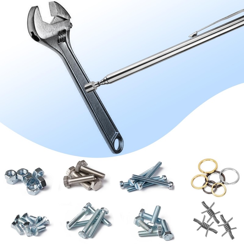 4 Pack Magnetic Pickup Tool, Telescoping Stick, Extendable Magnetic Pen