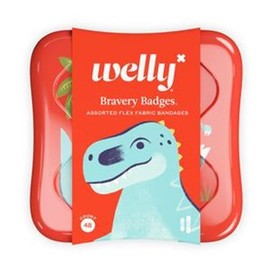 Welly Bravery Dinosaur Bandages, 48 Count (Pack of 4)