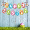 Happy Easter Banner Easter Bunny Decorations Easter Decorations Easter Fireplace