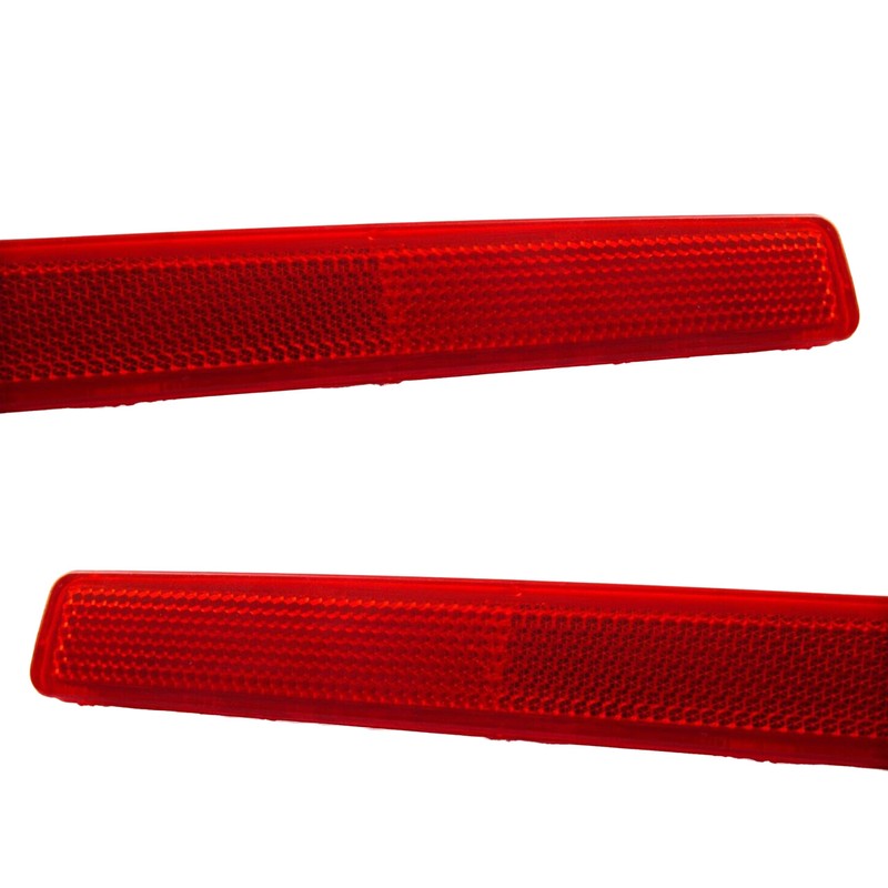 MKAREPART Rear Bumper Reflector Lamp Right and Left Side, Red