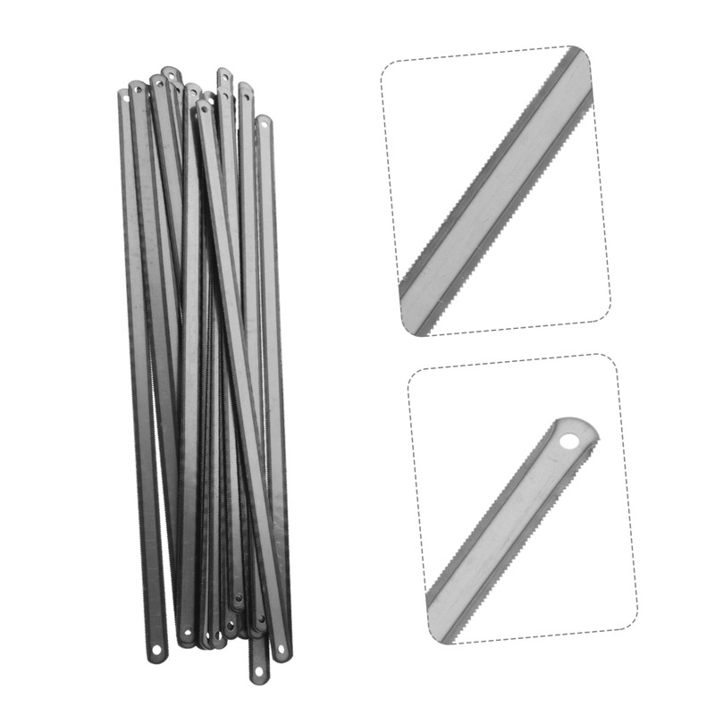WOONEKY Flexible Hacksaw Blades 25pcs Set Double-sided Carbon Steel Ideal