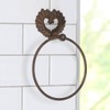 Towel Ring Wall Mounted Heart Bathroom Rail Holder Hook (AF13)