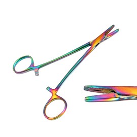 DDP Multi Titanium Color Rainbow Mayo HEGAR Needle Holder 5.5" Stainless Steel