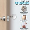 Platibo Door Stoppers,Clear Rubber Door Handle Stopper Wall Protector,Door Stoppers