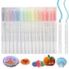 SWRCEYJH 15 Colours Highlighter Pen, Pastel Highlighter Pen, Double Ended