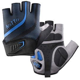 Rotto MTB Cycling Gloves Half Finger Full Finger for Men Women with Gel and SBR Padding, xl
