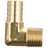 Dixon EL5H4M Brass Hose Fitting, Insert 90 Degree Elbow, 1/2"