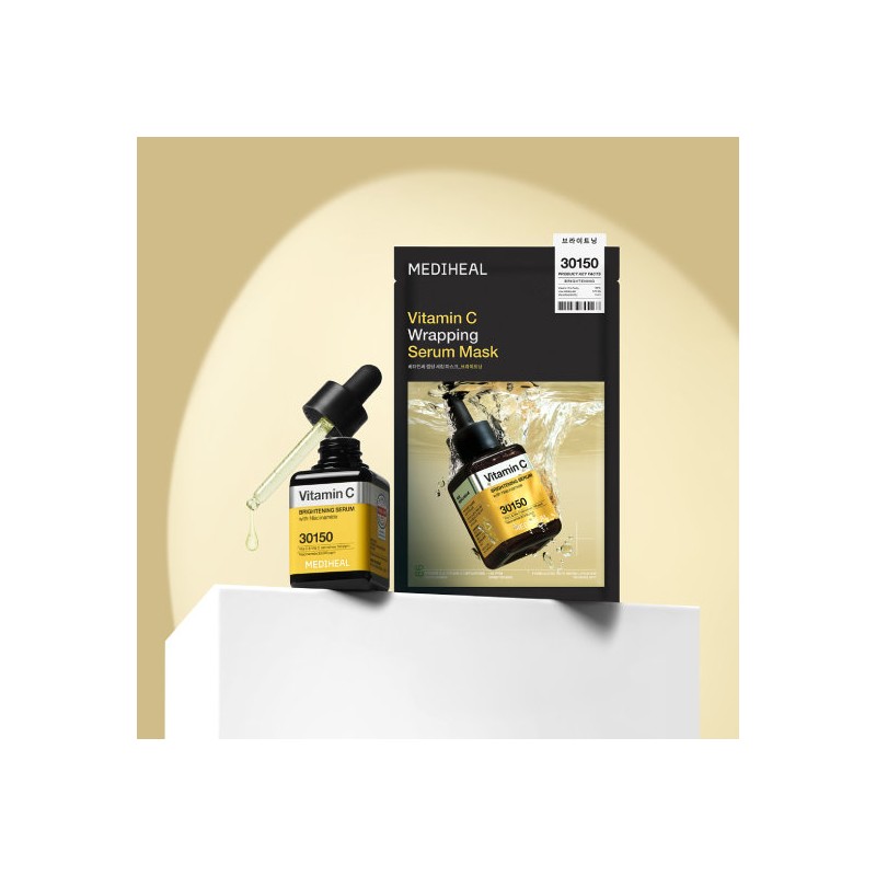 Mediheal NEW Vitamin C Wrapping Serum Mask Brightening 10 Sheets