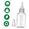 COHEALI 10Pcs Pointed Mouth Cosmetics Bottle Squeeze Empty Bottles Applicator