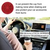 4PCS Silicone Car Coasters,Unique Spider Web Non-Slip Car Cup Holder