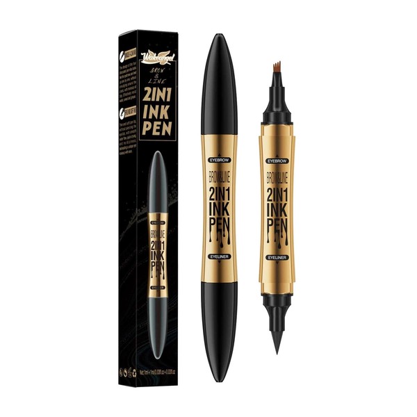 Dual-Ended Eyebrow Pencil - 2-in-1 Waterproof and Long Lasting Brow
