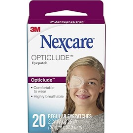 Nexcare Opticlude Orthoptic Eye Patches Regular 20 Each (Pack of 10)