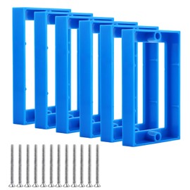 1/2" Single Gang Receptacle Outlet Box Extender,Electrical Box Extender with 12 Screws,Outlet spacers for Electrical Box and Electric Outlet Switches (Blue,Pack of 6)