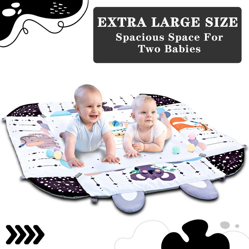 TFDER TFDER Baby Gym Play Mat, 8-in-1 Tummy Time Mat