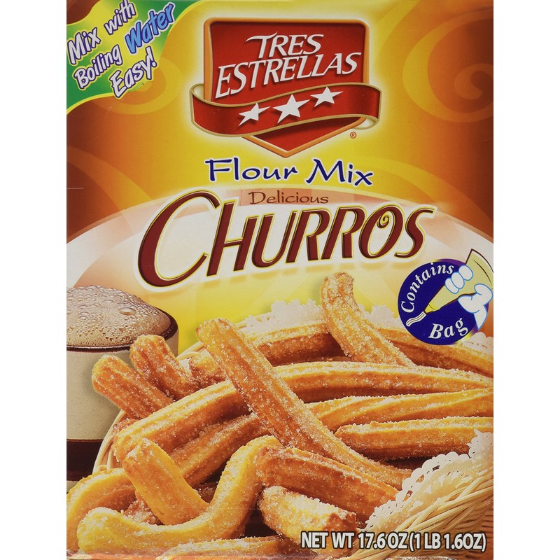 Tres Estrellas Churros Flour Mix, 17.6 oz.