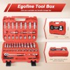 3/8” Drive Socket Set, 76 Pieces Ratchet Wrenches Set, Standard