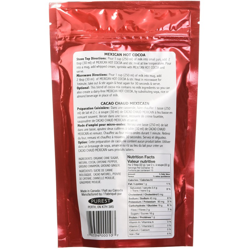 PUREST NATURAL Purest Natural MEXICAN Hot Cocoa, 300G