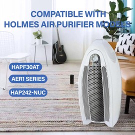 LBLVBNEWD Aer1 Filter Replacement for Holmes AER1 Air Purifiers, 4 True Air Filters + 8 Carbon Booster Filters for Replacement Parts # HAPF300AH-U4R, HAP242-NUC