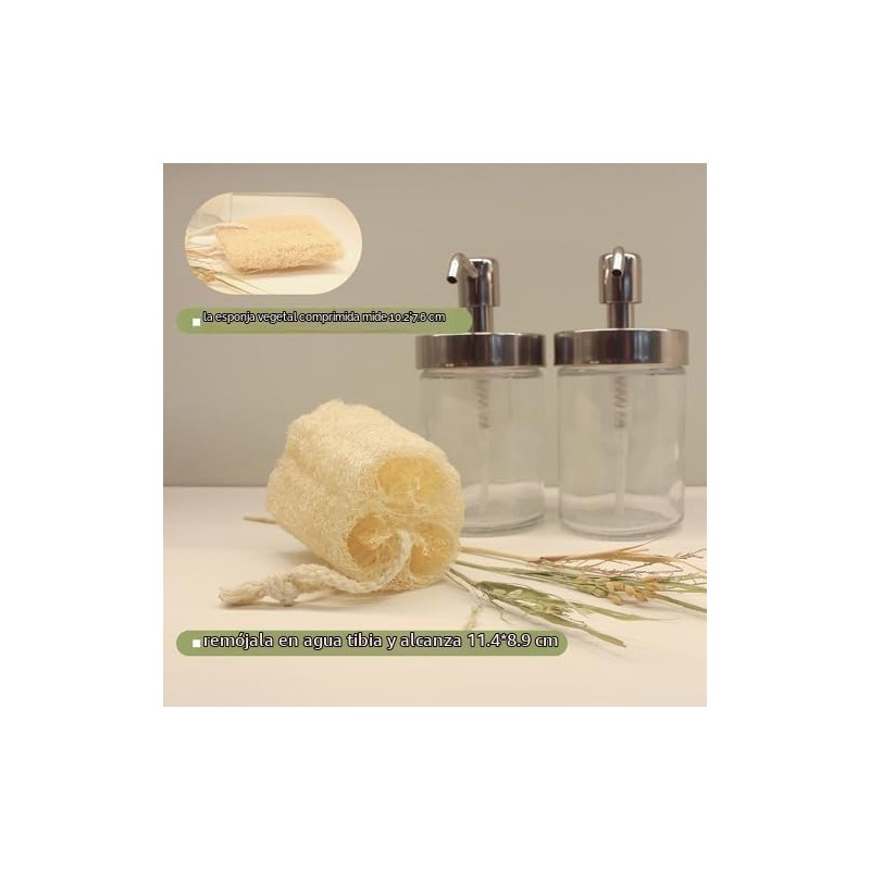 Esponjas de lufa exfoliantes suaves – Pack de 6 para