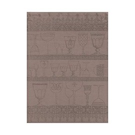 Le Jacquard Francais – Cristal – /Glasses Cloth – Poivre Gris – Pure Linen Tea Towel