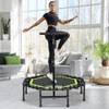 ONETWOFIT Foldable Rebounder Trampoline for Adults, 40/42/45” Mini Fitness Trampoline