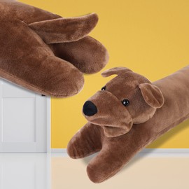 SANFERGE Dog Under Door Draft Stopper Heavy Duty, 3LB 36 Inch Decorative Fabric Door Draft Blocker, Animal Weather Stripping Sound Proof Bottom Seal, Save Energy Reduce Noise Air Stopper Guard